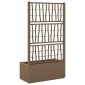 vidaXL Κηποτινάκι με Τρέλα Καφέ 80 x 36 x 140 εκ PP