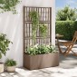 vidaXL Κηποτινάκι με Τρέλα Καφέ 80 x 36 x 140 εκ PP