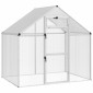 vidaXL Κλουβί Πουλιών Ασημί 181,5 x 112 x 173,5 εκ.
