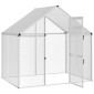 vidaXL Κλουβί Πουλιών Ασημί 181,5 x 112 x 173,5 εκ.