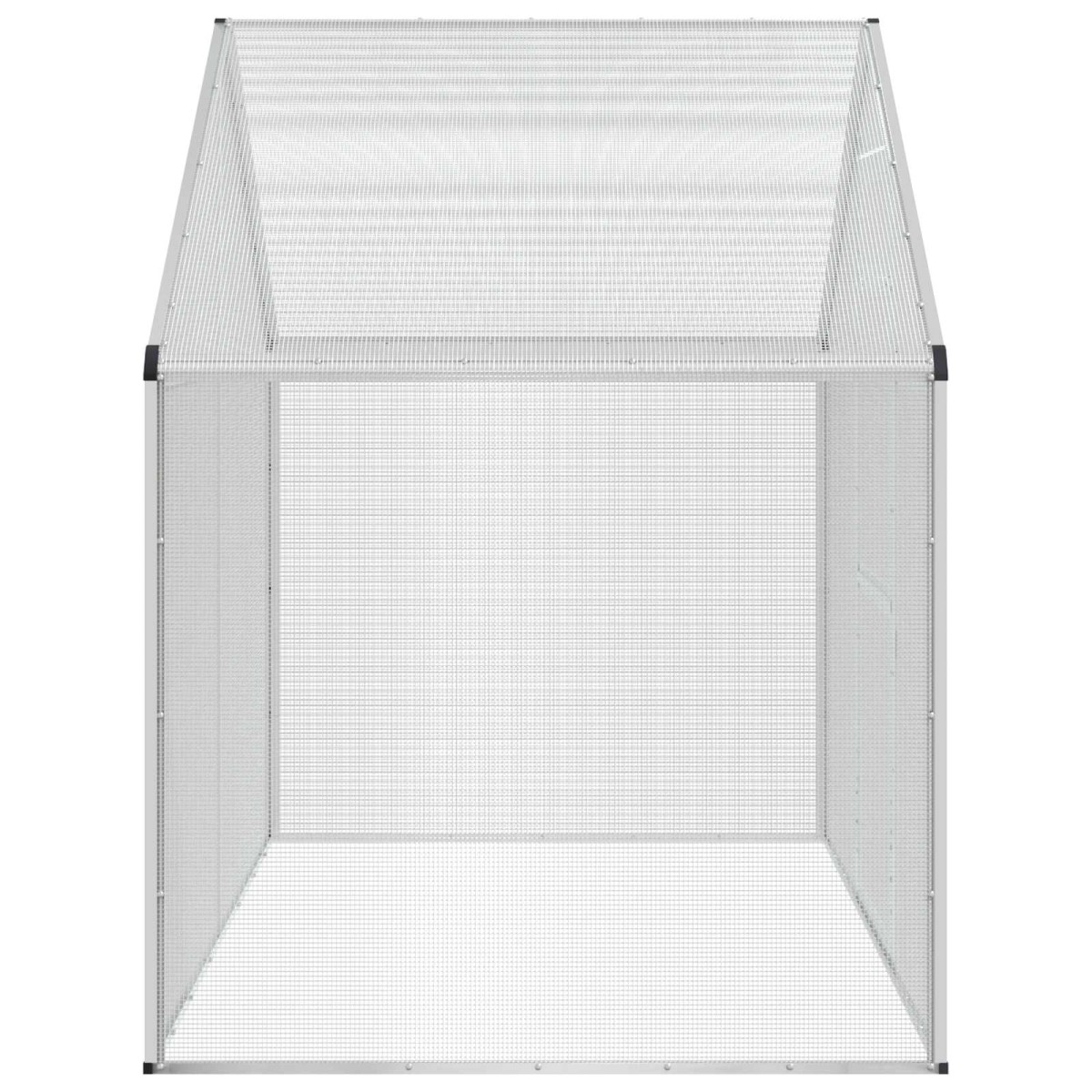 vidaXL Κλουβί Πουλιών Ασημί 181,5 x 112 x 173,5 εκ.