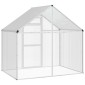vidaXL Κλουβί Πουλιών Ασημί 181,5 x 112 x 173,5 εκ.