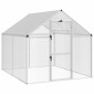vidaXL Κλουβί Πουλιών Ασημί 181,5 x 221 x 173,5 εκ