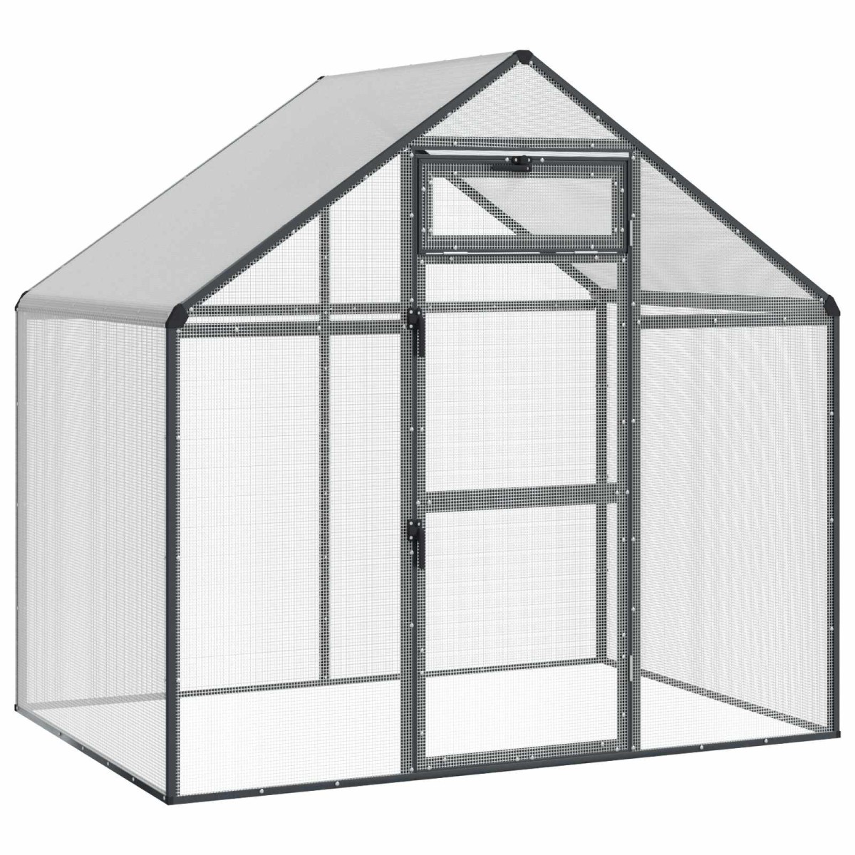 vidaXL Κλουβί Πουλιών Ανθρακί 181,5 x 112 x 173,5 εκ.