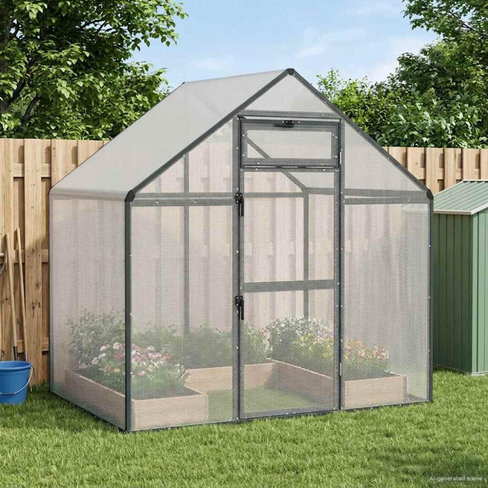 vidaXL Κλουβί Πουλιών Ανθρακί 181,5 x 112 x 173,5 εκ.