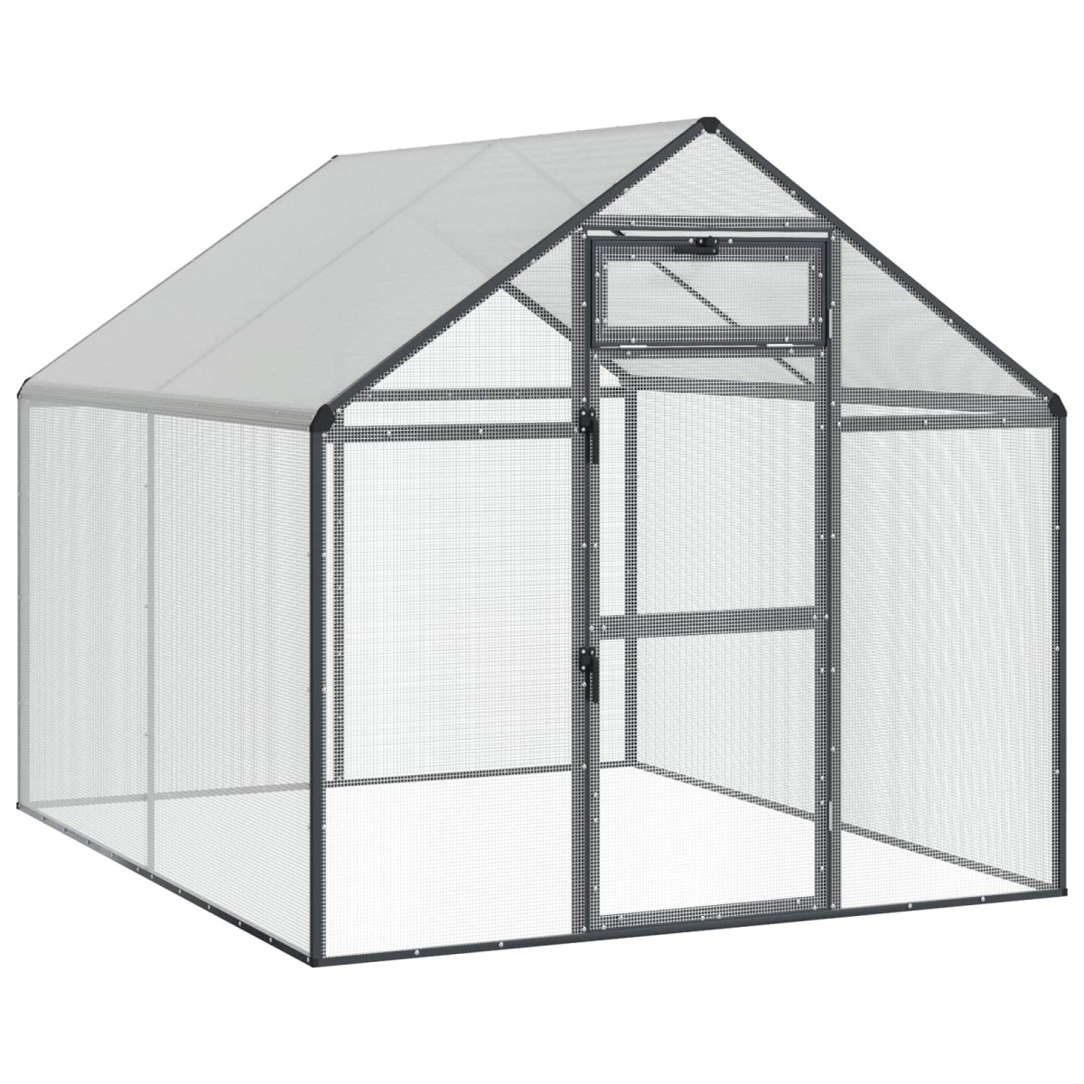 vidaXL Κλουβί Πουλιών Ανθρακί 181,5 x 221 x 173,5 εκ
