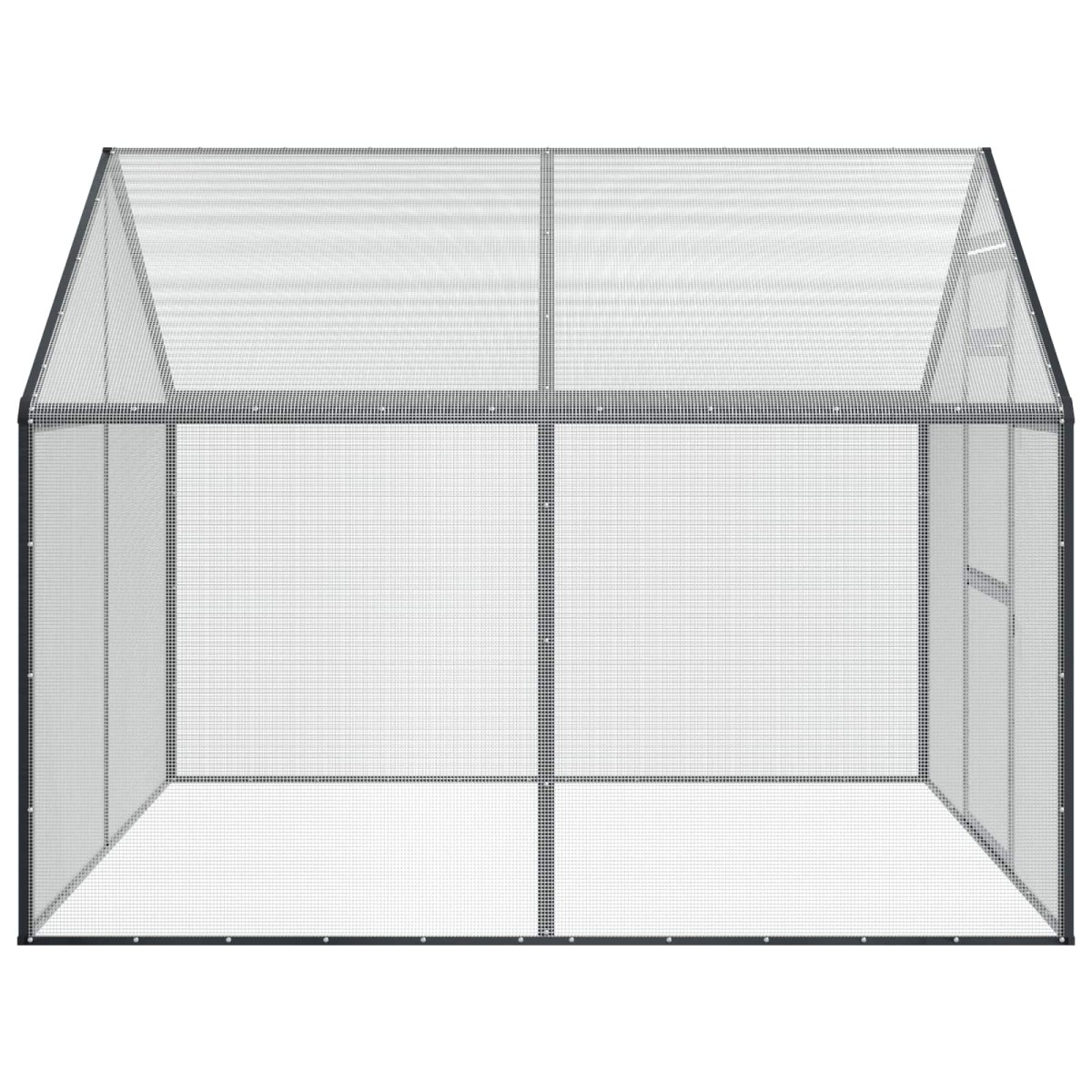 vidaXL Κλουβί Πουλιών Ανθρακί 181,5 x 221 x 173,5 εκ