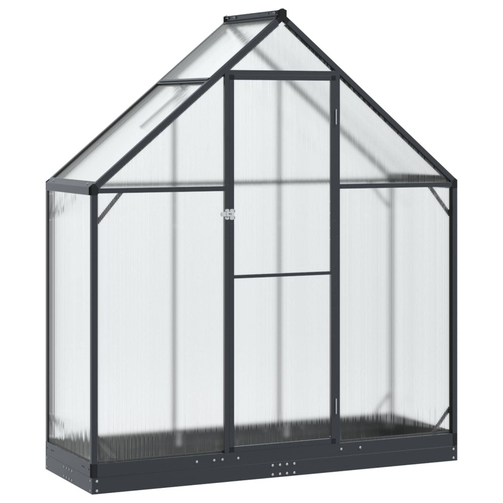 vidaXL Θερμοκήπιο Κήπου με πόρτα Ανθρακί 183,5 x 63,5 x 207 εκ.