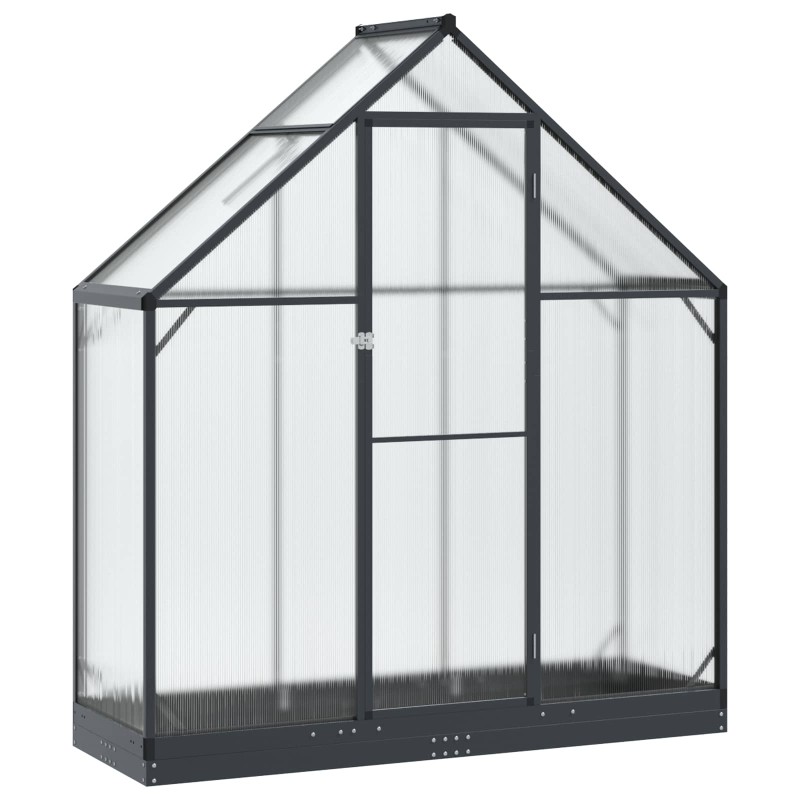 vidaXL Θερμοκήπιο Κήπου με πόρτα Ανθρακί 183,5 x 63,5 x 207 εκ.