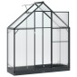 vidaXL Θερμοκήπιο Κήπου με πόρτα Ανθρακί 183,5 x 63,5 x 207 εκ.