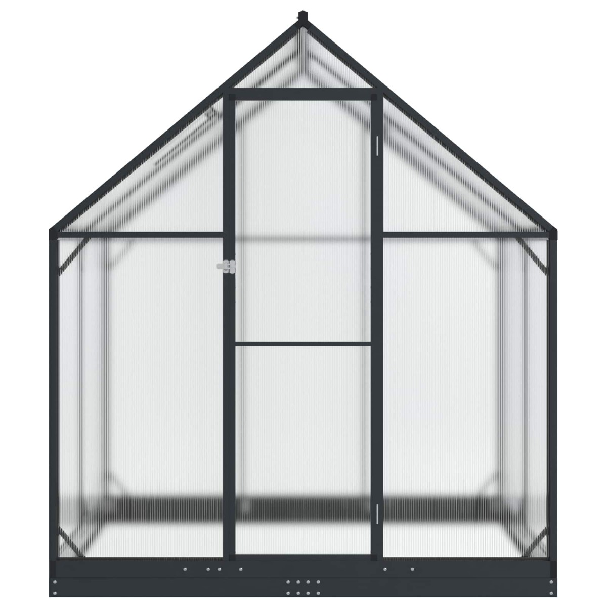 vidaXL Θερμοκήπιο Κήπου με πόρτα Ανθρακί 183,5 x 123 x 207 εκ.