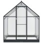 vidaXL Θερμοκήπιο Κήπου με πόρτα Ανθρακί 183,5 x 123 x 207 εκ.