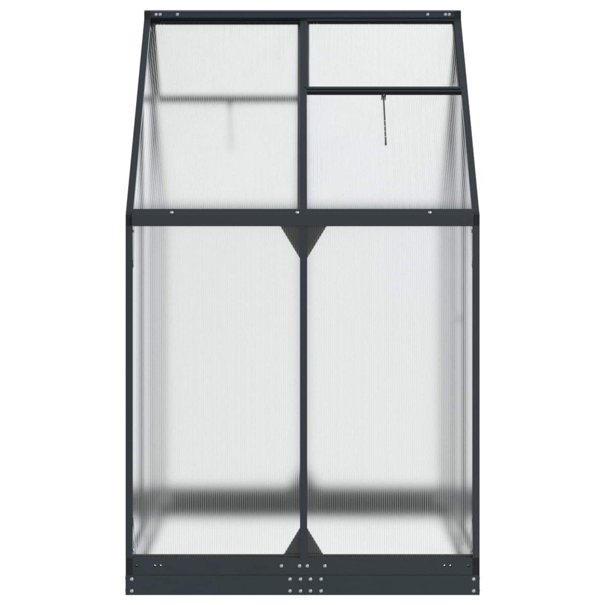vidaXL Θερμοκήπιο Κήπου με πόρτα Ανθρακί 183,5 x 123 x 207 εκ.