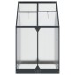 vidaXL Θερμοκήπιο Κήπου με πόρτα Ανθρακί 183,5 x 123 x 207 εκ.