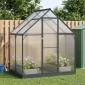 vidaXL Θερμοκήπιο Κήπου με πόρτα Ανθρακί 183,5 x 123 x 207 εκ.