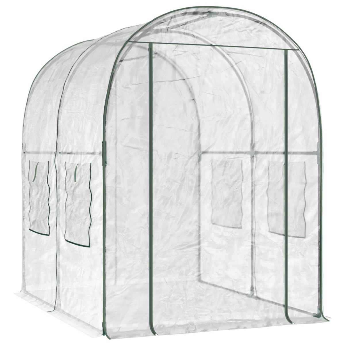 vidaXL Θερμοκήπιο με σκελετό 160 x 200 x 192,5 εκ. PVC Διαφανές