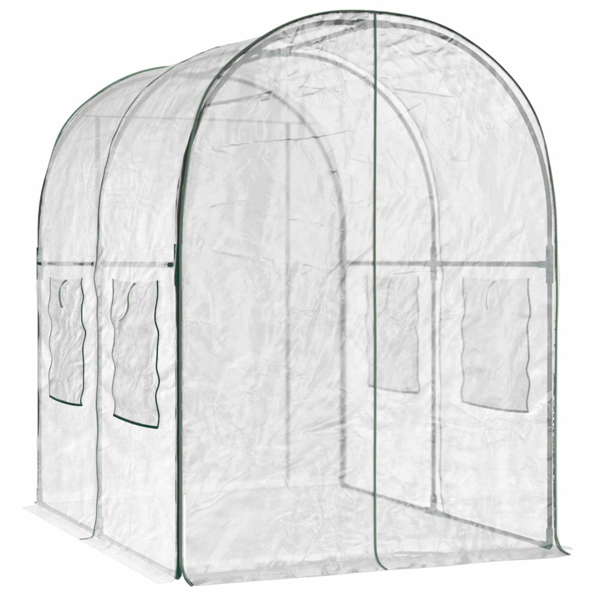 vidaXL Θερμοκήπιο με σκελετό 160 x 200 x 192,5 εκ. PVC Διαφανές