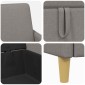 vidaXL Καναπές με Αποθήκευση Taupe 72 x 78 x 87 εκ. Πολυεστέρας