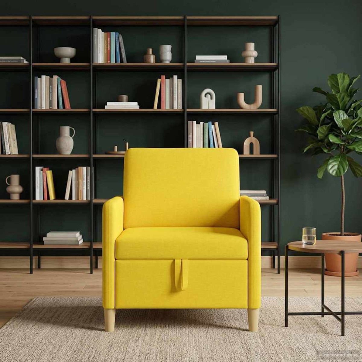 vidaXL Καναπές με Αποθήκευση Απαλό Κίτρινο 72 x 78 x 87 εκ.