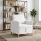 vidaXL Καναπές με Αποθήκευση Λευκό 72 x 78 x 87 εκ. Πολυεστέρας
