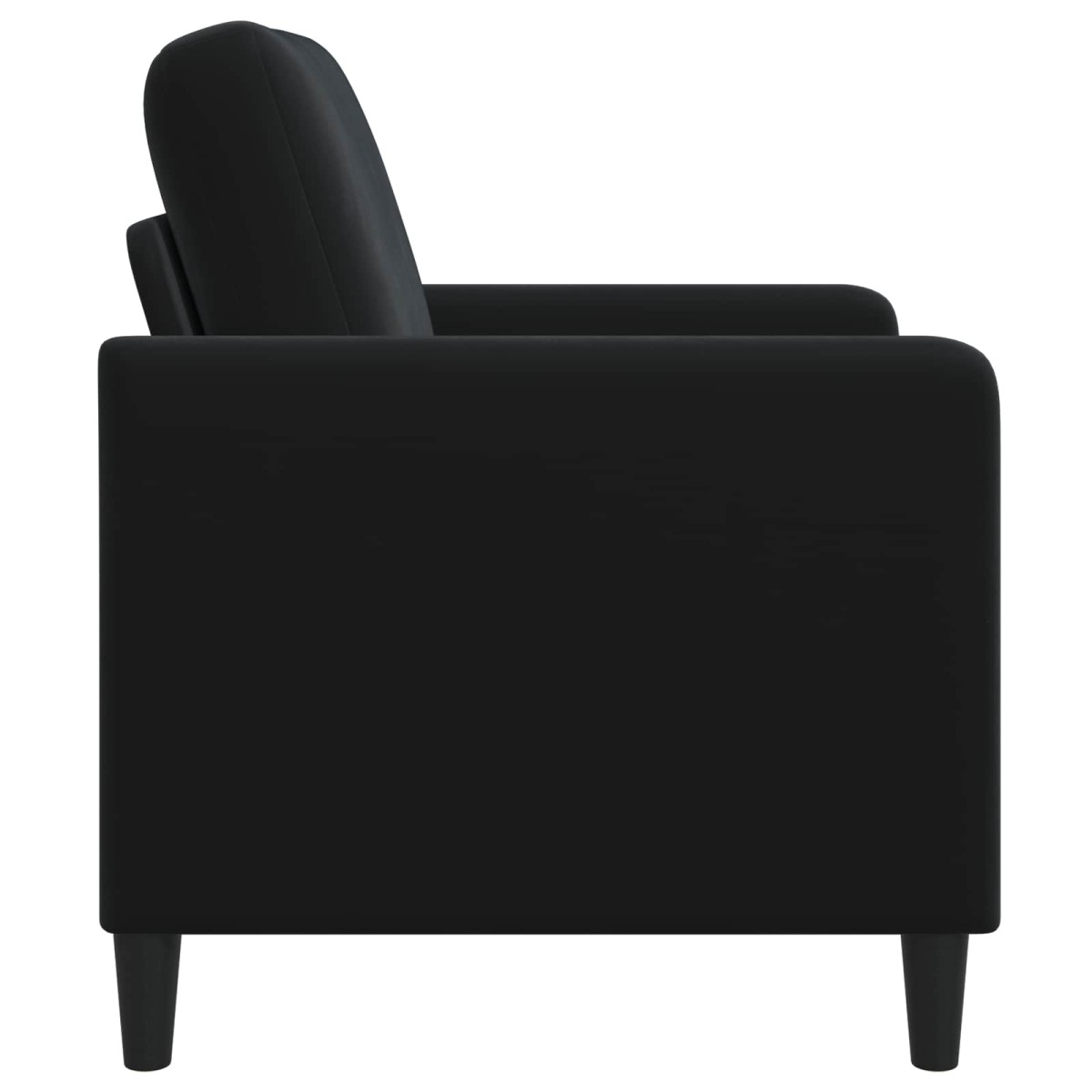 vidaXL Καναπές με Αποθήκευση Μαύρο 72 x 78 x 87 εκ. Πολυεστέρας