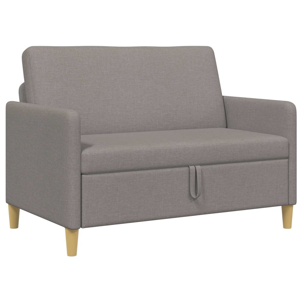 vidaXL Καναπές με Αποθήκευση Taupe 122 x 78 x 87 εκ Πολυεστέρας