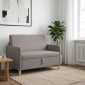 vidaXL Καναπές με Αποθήκευση Taupe 122 x 78 x 87 εκ Πολυεστέρας