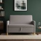 vidaXL Καναπές με Αποθήκευση Taupe 122 x 78 x 87 εκ Πολυεστέρας