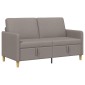 vidaXL Καναπές με Αποθήκευση Taupe 152 x 78 x 87 εκ Πολυεστέρας