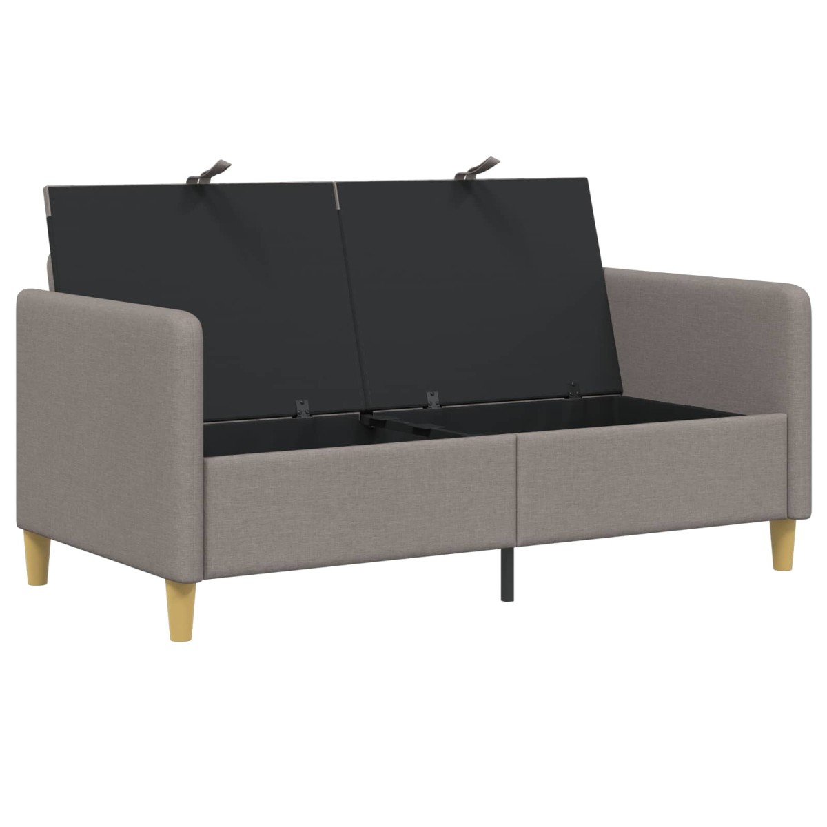 vidaXL Καναπές με Αποθήκευση Taupe 152 x 78 x 87 εκ Πολυεστέρας