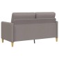 vidaXL Καναπές με Αποθήκευση Taupe 152 x 78 x 87 εκ Πολυεστέρας
