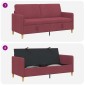vidaXL Καναπές με Αποθήκευση Κόκκινο 172 x 78 x 87 εκ Πολυεστέρας