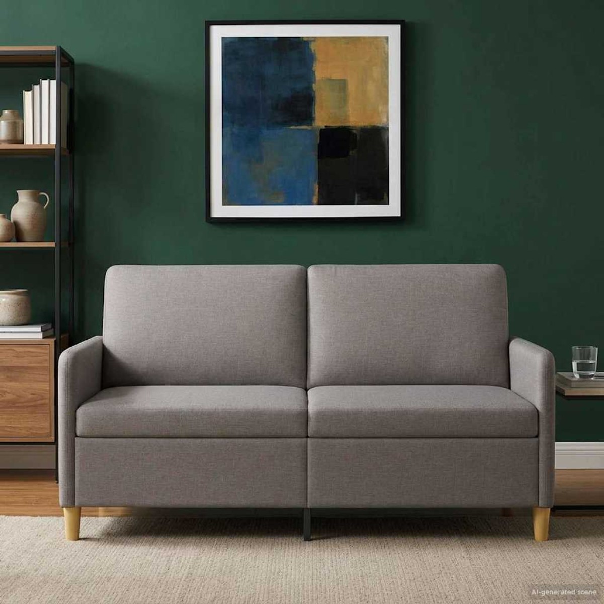 vidaXL Καναπές με Αποθήκευση Taupe 172 x 78 x 87 εκ Πολυεστέρας