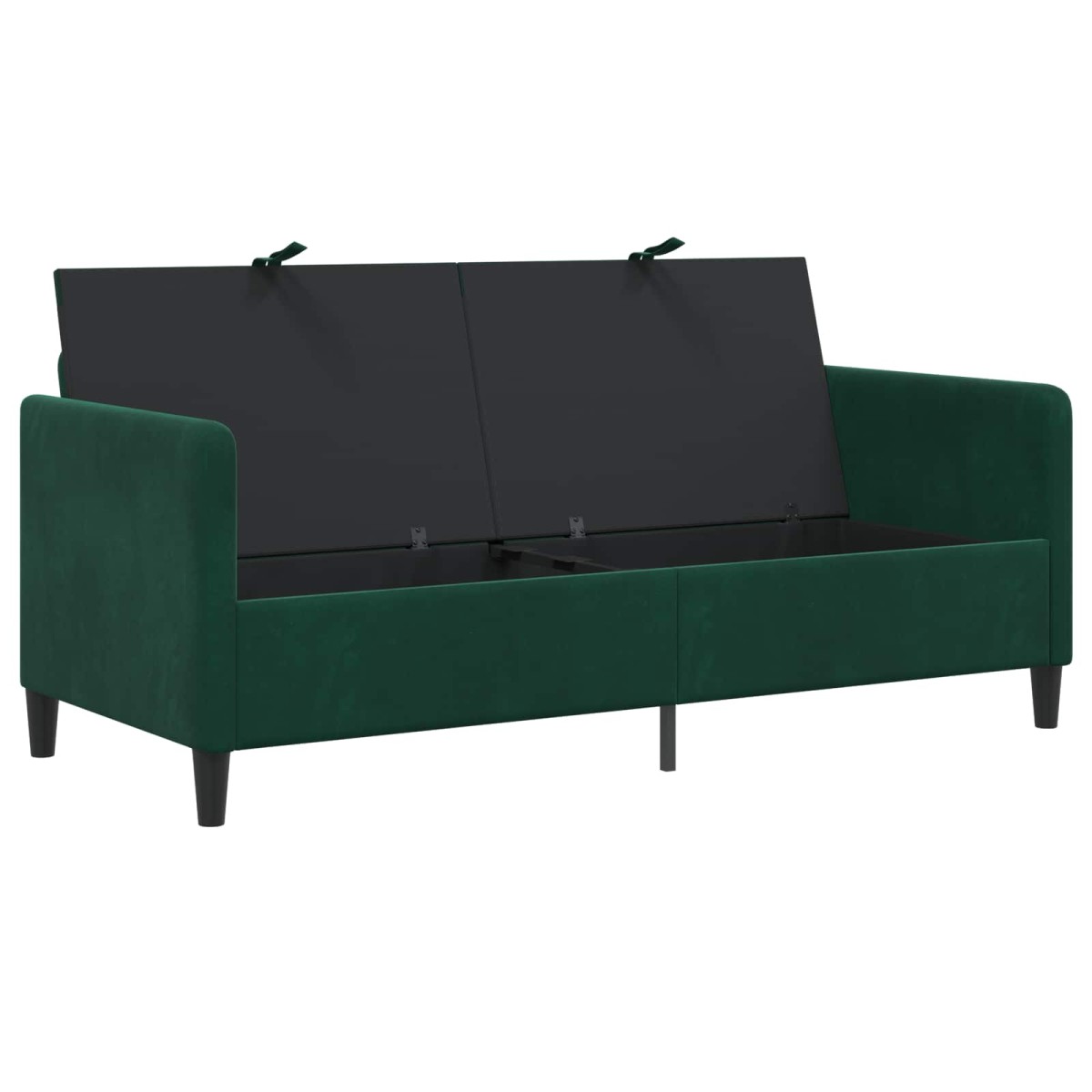 vidaXL Καναπές με Αποθήκευση Σκούρο Πράσινο 172 x 78 x 87 εκ