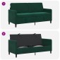 vidaXL Καναπές με Αποθήκευση Σκούρο Πράσινο 172 x 78 x 87 εκ