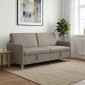 vidaXL Καναπές με Αποθήκευση Taupe 192 x 78 x 87 εκ. Πολυεστέρας