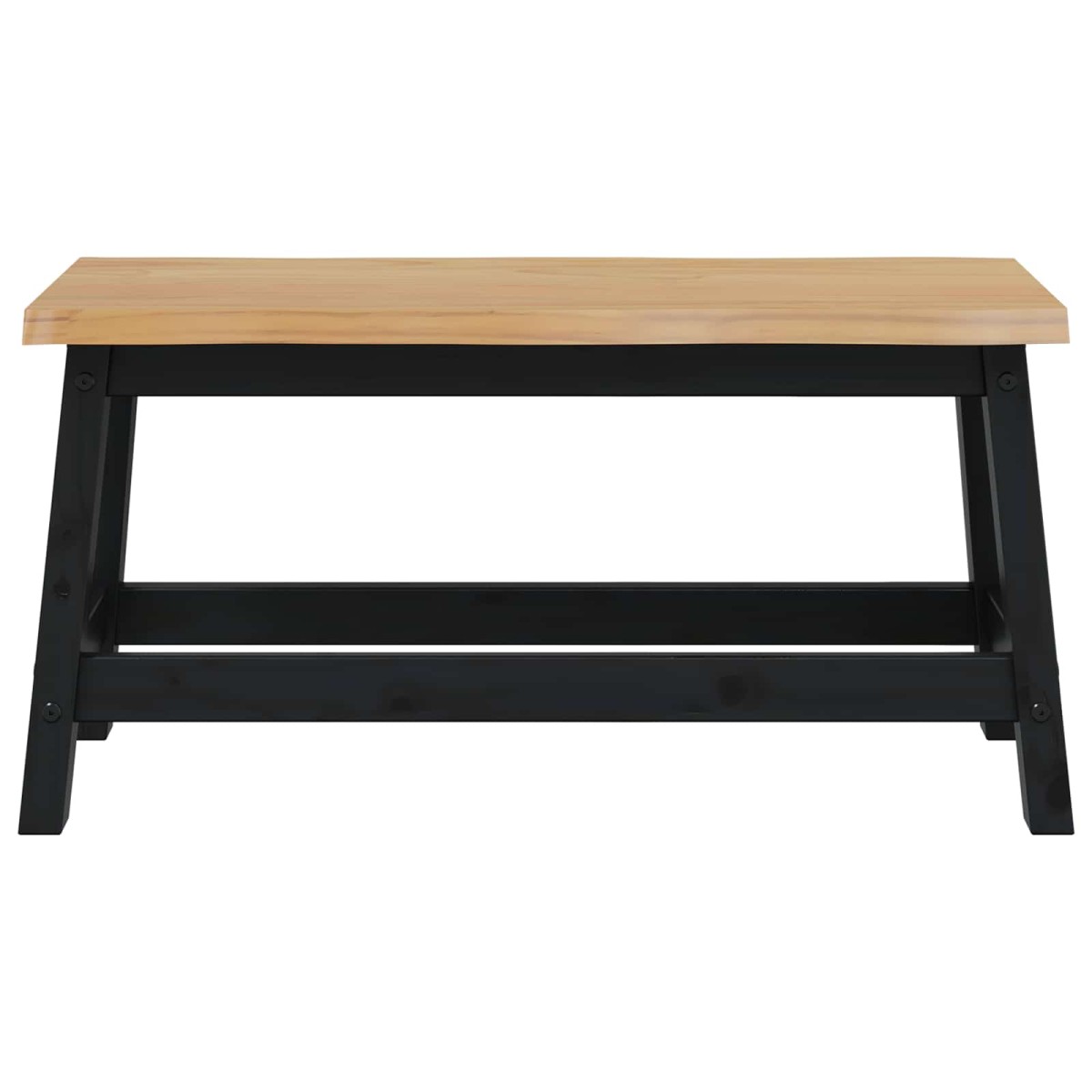 VidaXL Καθιστικό Σαλονιού EKAI Μαύρο 91,5 x 29 x 45,5 εκ