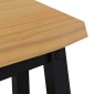VidaXL Καθιστικό Σαλονιού EKAI Μαύρο 91,5 x 29 x 45,5 εκ