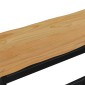 VidaXL Καθιστικό Σαλονιού EKAI Μαύρο 91,5 x 29 x 45,5 εκ