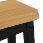 vidaXL Μπαρ σκαμπό EKAI 2 τμχ. Μαύρο 40 x 29 x 45,5 εκ