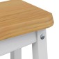 vidaXL Μπαρ σκαμπό EKAI 2 τμχ. Λευκό 40 x 29 x 45,5 εκ