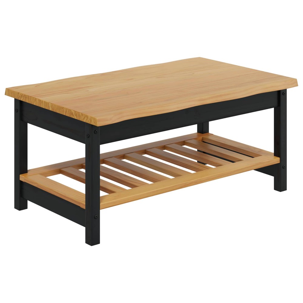 VidaXL Τραπεζάκι σαλονιού EKAI Μαύρο 100 x 60 x 45,5 εκ.