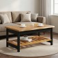 VidaXL Τραπεζάκι σαλονιού EKAI Μαύρο 100 x 60 x 45,5 εκ.