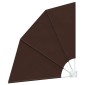 vidaXL Αδιάφανο σκίαστρο μπαλκονιού 140 x 140 cm Πολυεστέρας Καφέ