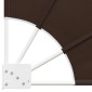 vidaXL Αδιάφανο σκίαστρο μπαλκονιού 140 x 140 cm Πολυεστέρας Καφέ