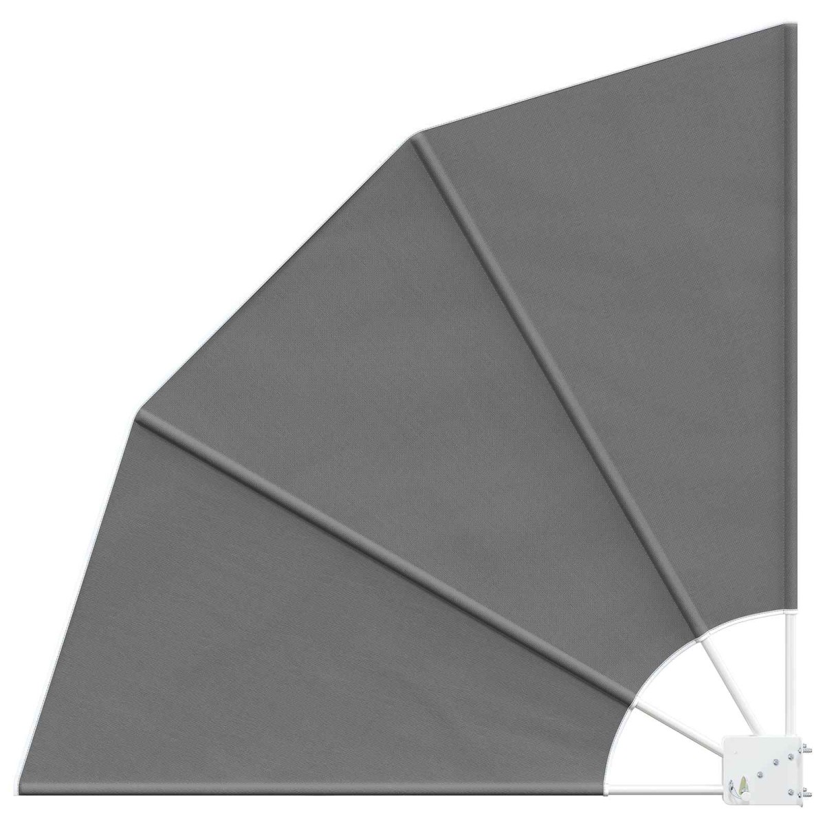 vidaXL Αδιάφανο σκίαστρο μπαλκονιού 140 x 140 cm Πολυεστέρας