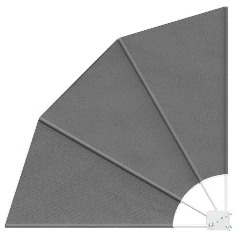 vidaXL Αδιάφανο σκίαστρο μπαλκονιού 140 x 140 cm Πολυεστέρας