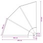 vidaXL Αδιάφανο σκίαστρο μπαλκονιού 140 x 140 cm Πολυεστέρας