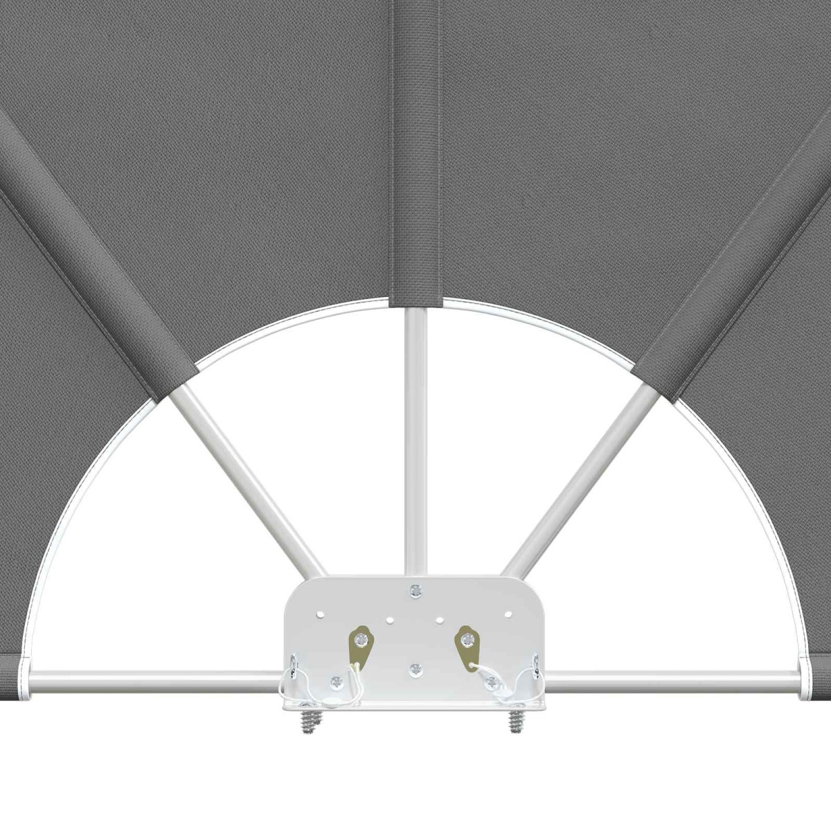 vidaXL Αδιάφανο σκίαστρο μπαλκονιού 240 x 160 εκ Πολυεστέρας