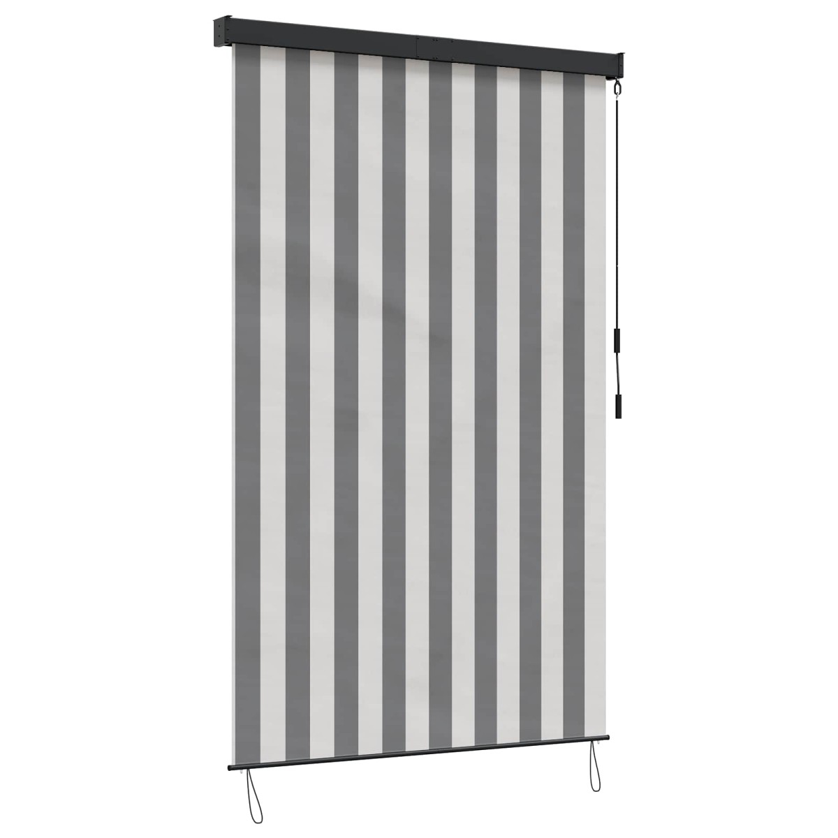 vidaXL Ρόλερ Γκρι και Λευκό 80 x 250 cm Ύφασμα και Αλουμίνιο